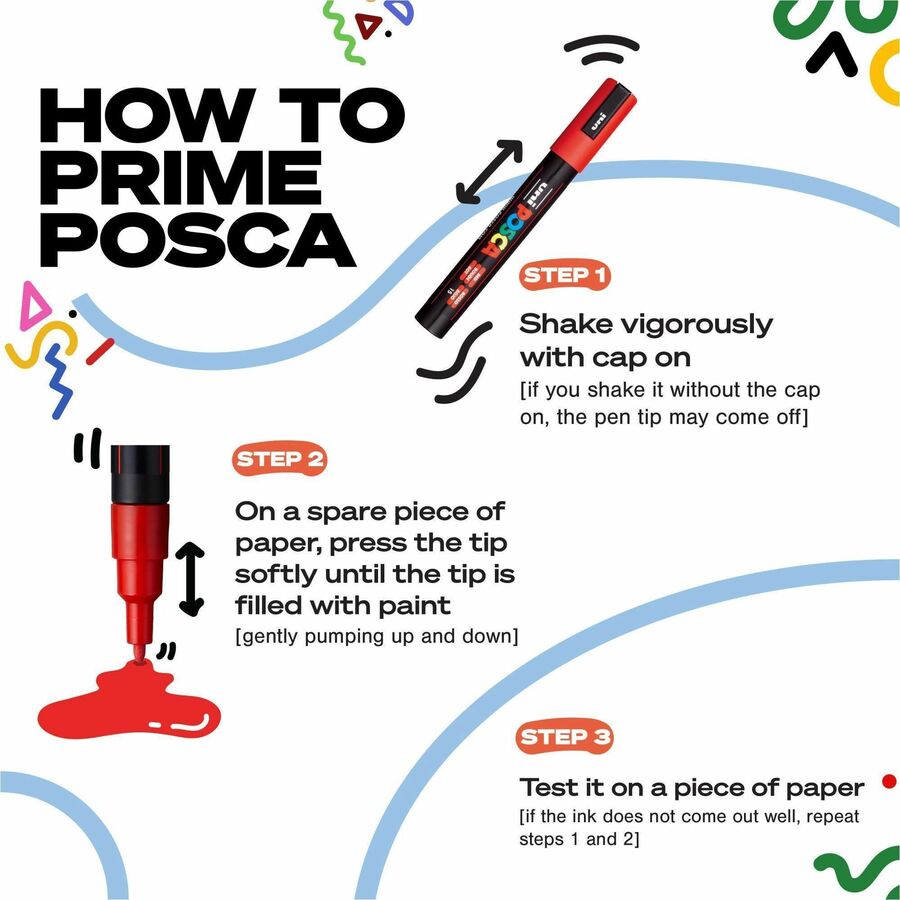  Posca PC-5M Paint Markers (PC5M8C)