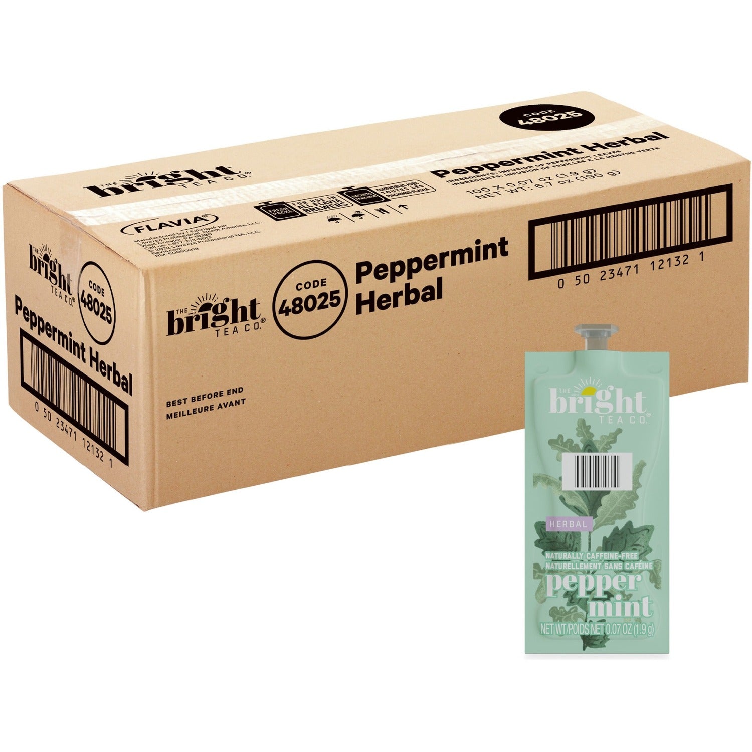 The Bright Tea Co. Peppermint Herbal Tea Freshpack (48025)