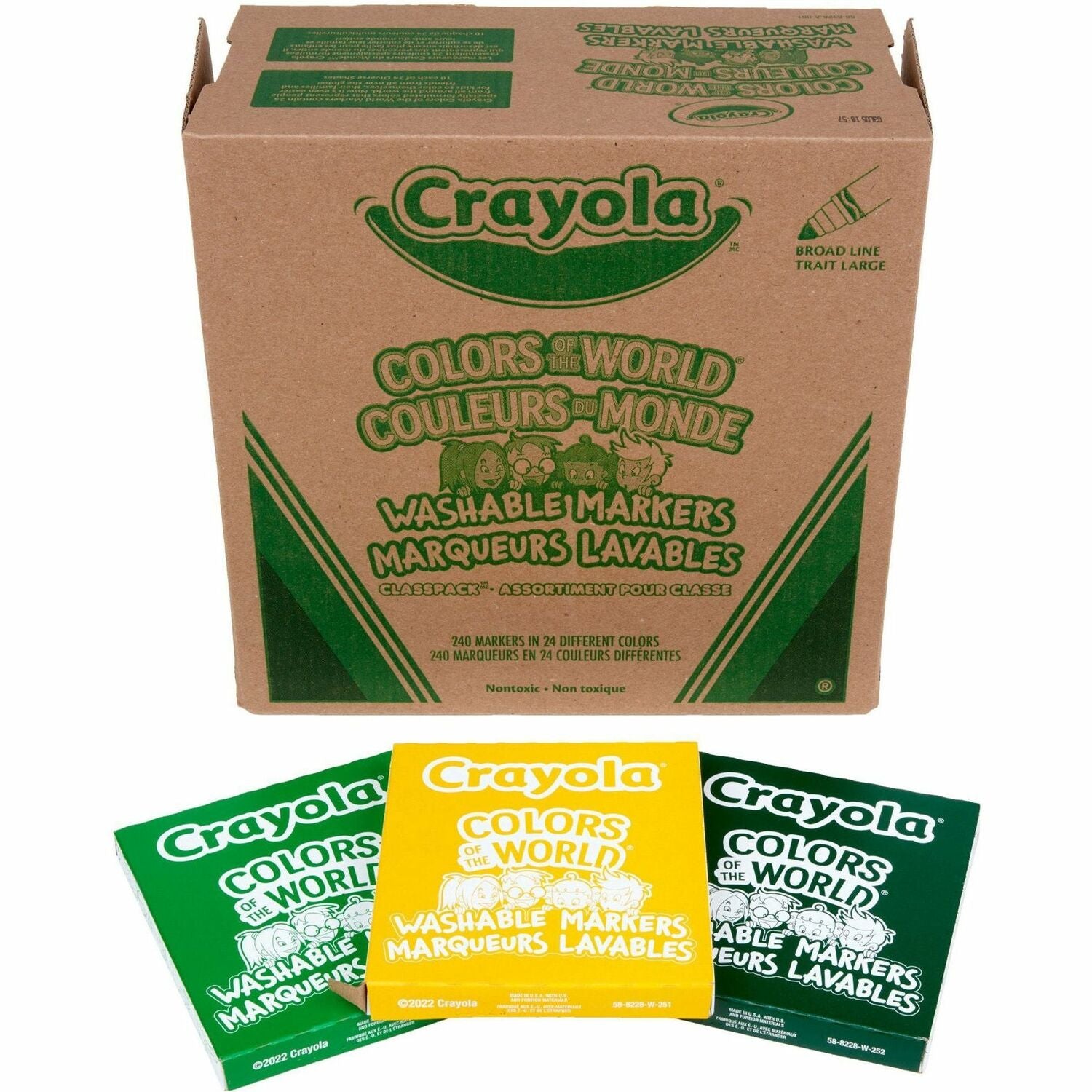 Crayola Multicultural Colors Washable Markers (588228)