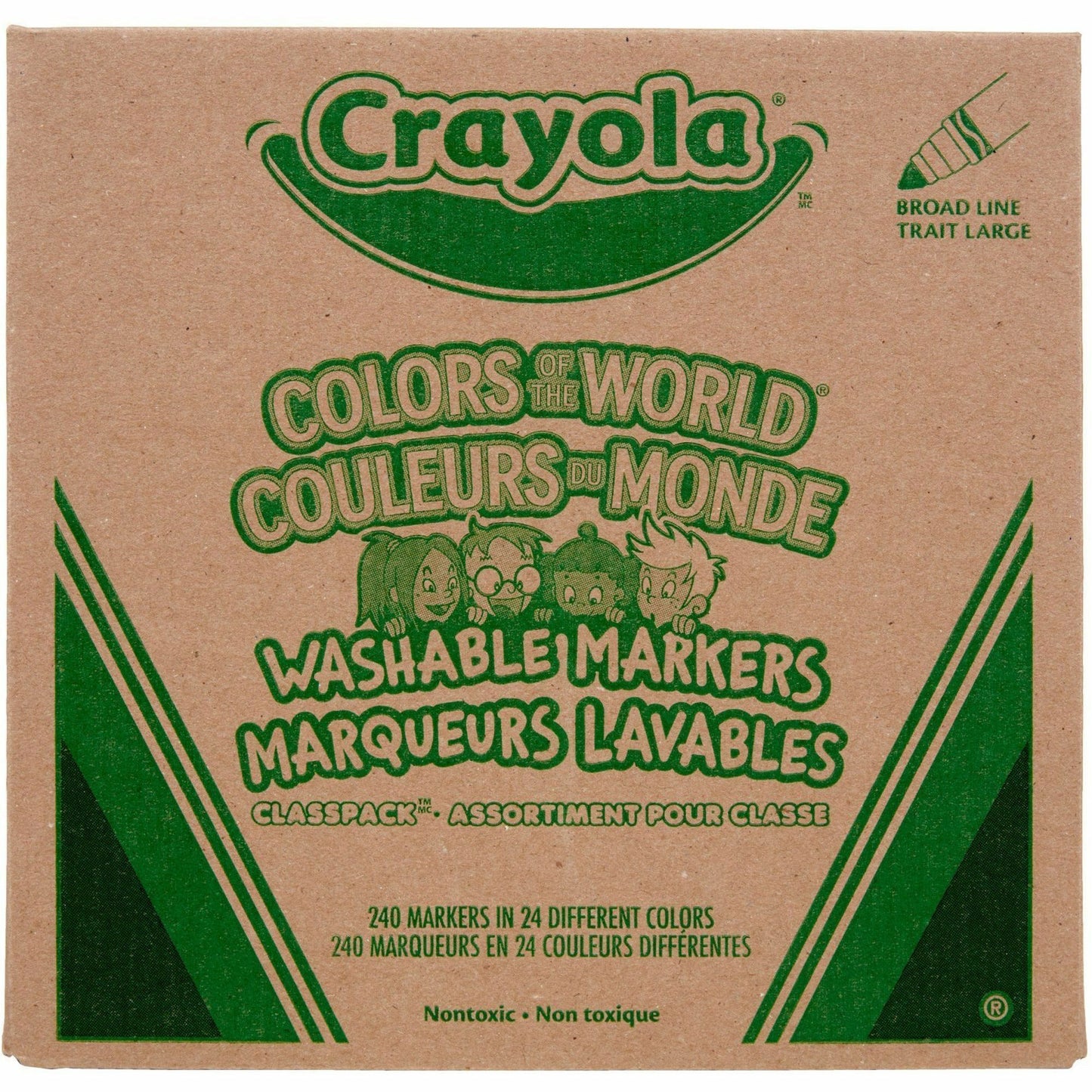 Crayola Multicultural Colors Washable Markers (588228)