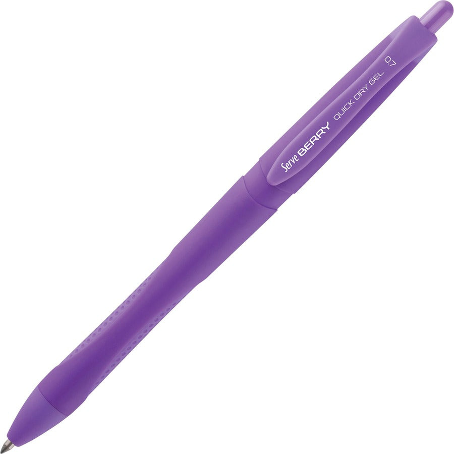 So-Mine Serve Berry Quick Dry Retract Gel Ink Pen (BRGEL07B6KRA)