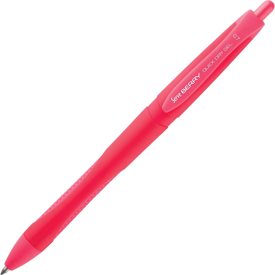 So-Mine Serve Berry Quick Dry Retract Gel Ink Pen (BRGEL07B6KRA)