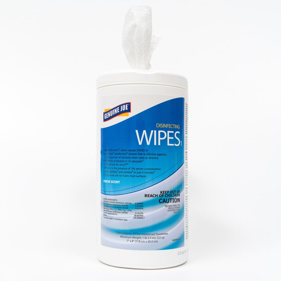 Genuine Joe Disinfecting Wipes (W75F)