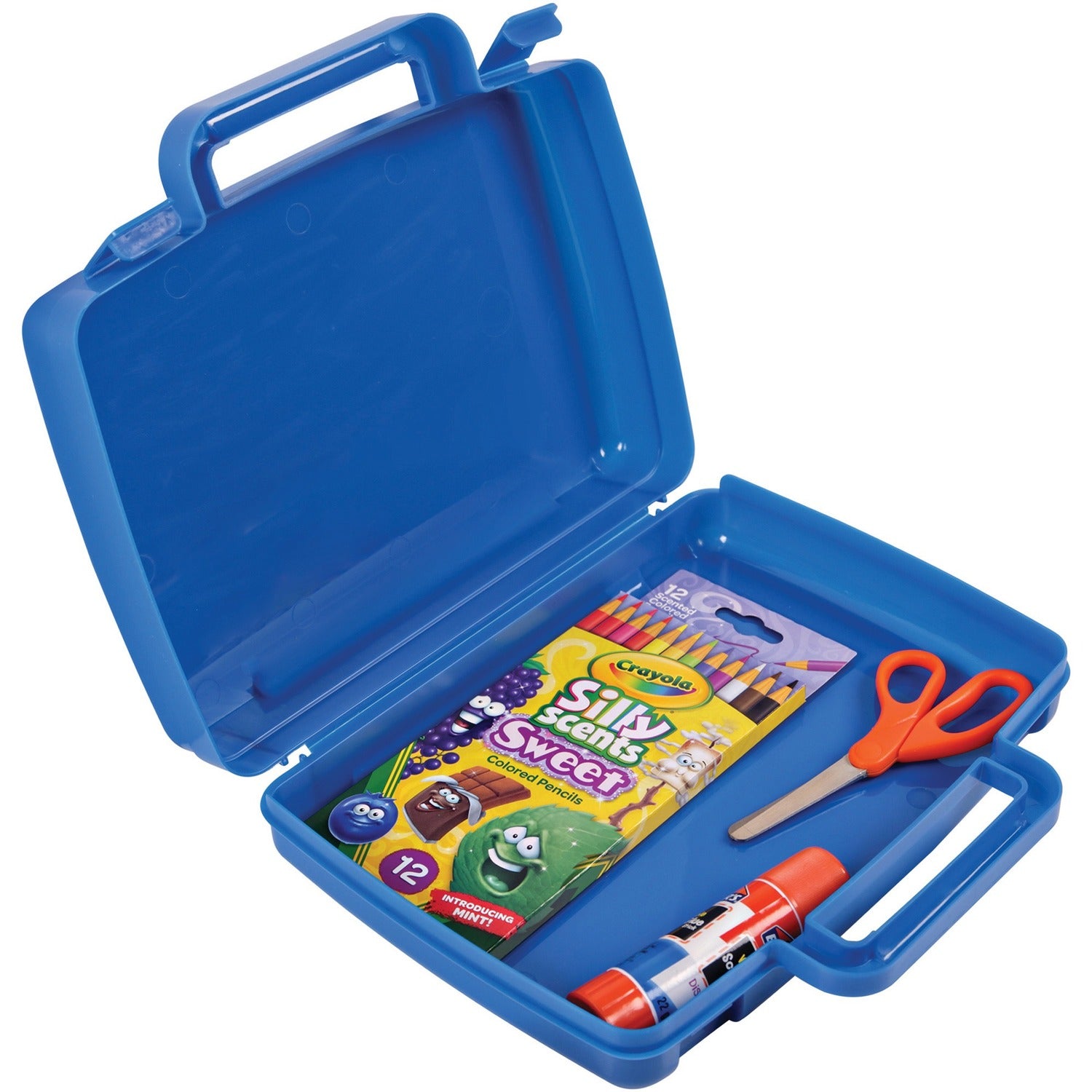 Deflecto Antimicrobial Storage Case Blue (39506BLU)