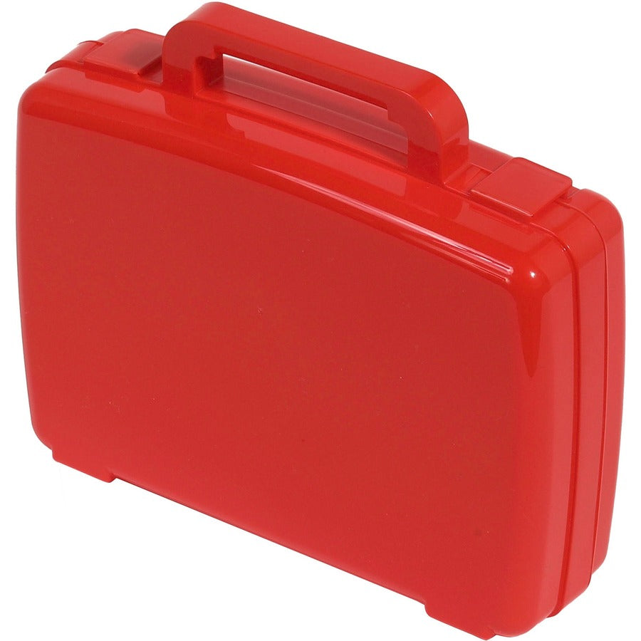 Deflecto Antimicrobial Storage Case Red (39506RED)