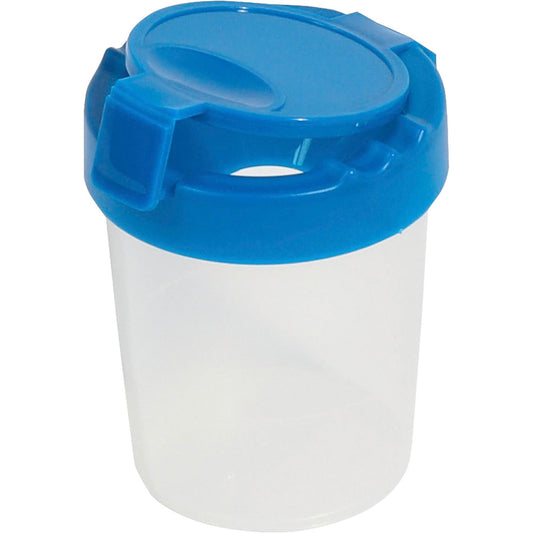 Deflecto Antimicrobial Kids No Spill Paint Cup Blue (39515BLU)