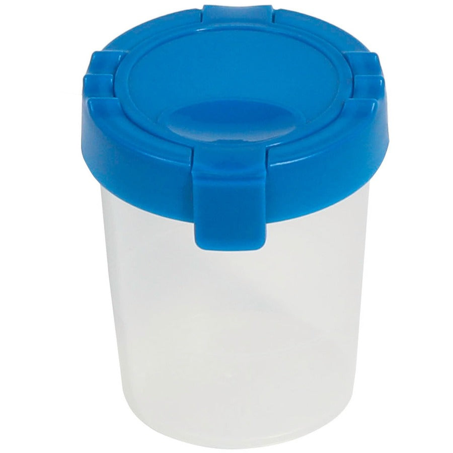 Deflecto Antimicrobial Kids No Spill Paint Cup Blue (39515BLU)