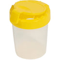 Deflecto Antimicrobial Kids No Spill Paint Cup Yellow (39515YEL)