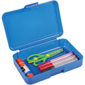 Deflecto Antimicrobial Pencil Box Blue (39504BLU)