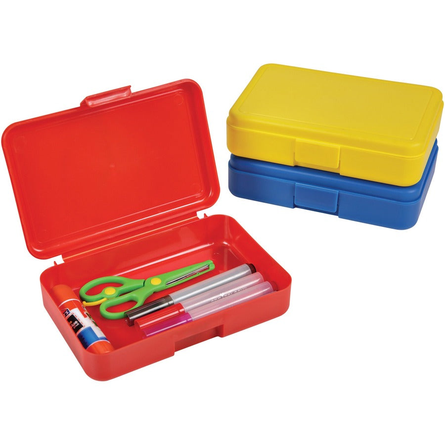 Deflecto Antimicrobial Pencil Box Blue (39504BLU)