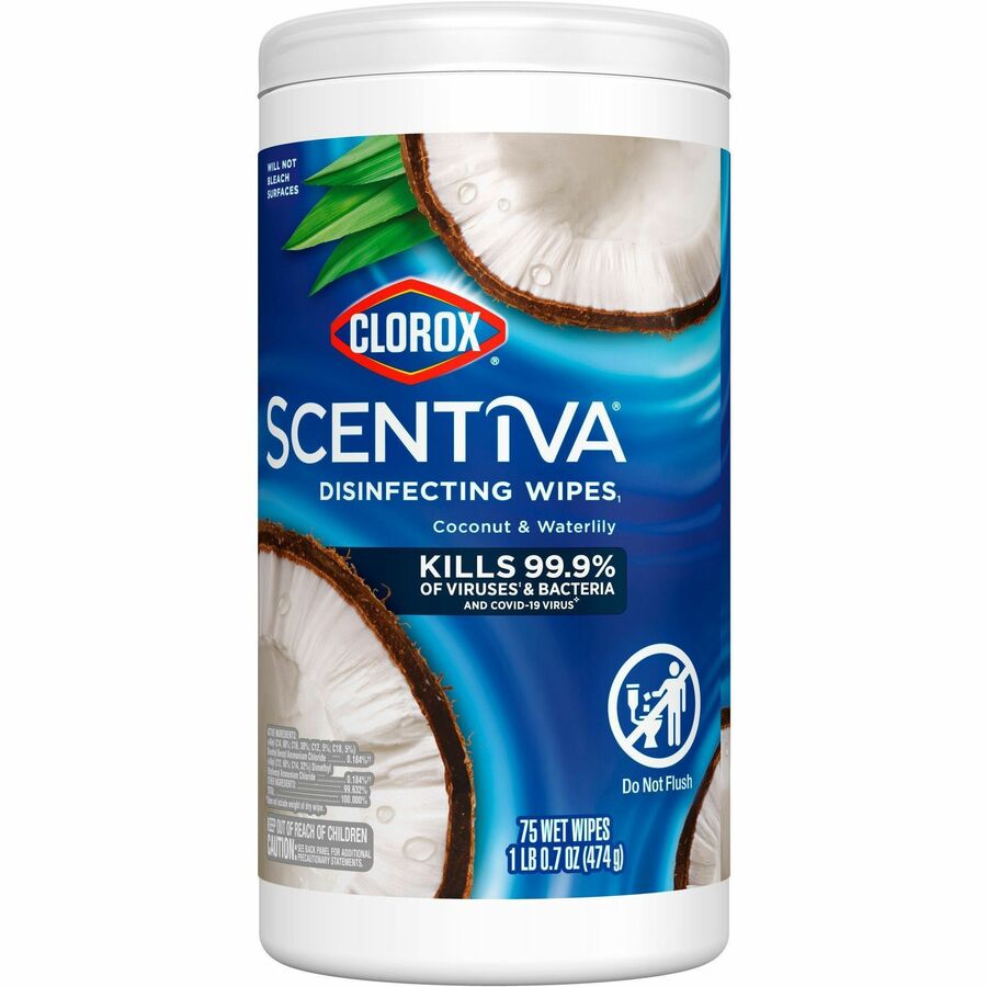 Clorox Scentiva Wipes, Bleach Free Cleaning Wipes (60037)