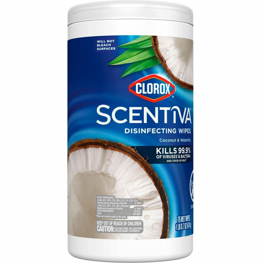 Clorox Scentiva Wipes, Bleach Free Cleaning Wipes (60037)