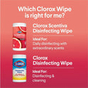 Clorox Scentiva Wipes, Bleach Free Cleaning Wipes (60036)