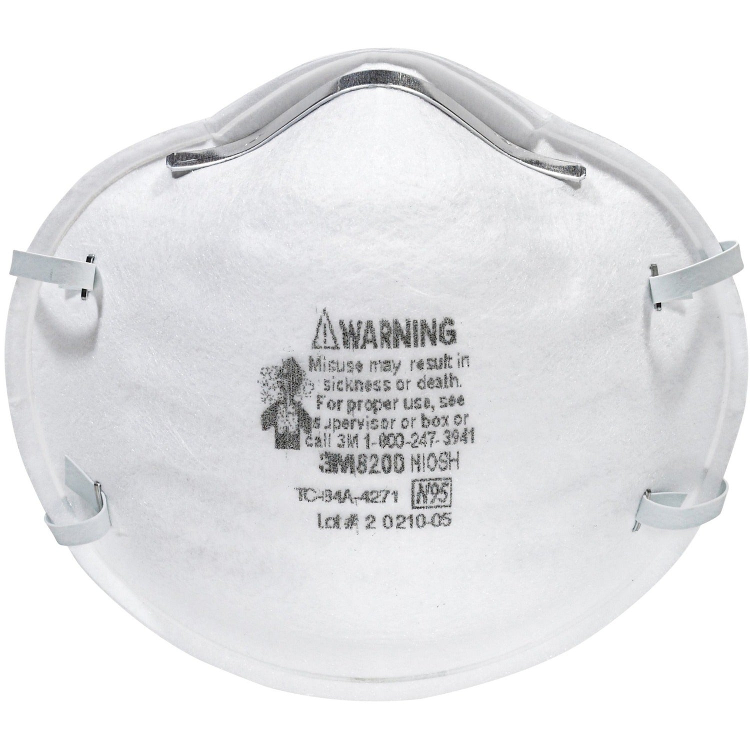 3M N95 Particle Respirator 8200 Masks - 2-Packs (8200H2C)