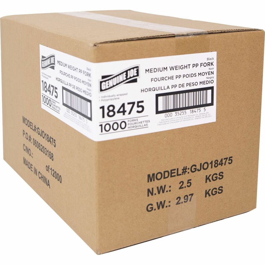 Genuine Joe Medium-weight Individually Wrapped Forks (18475)