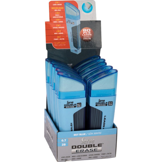 Serve Double Erase Leads & Eraser (DSMGM07)