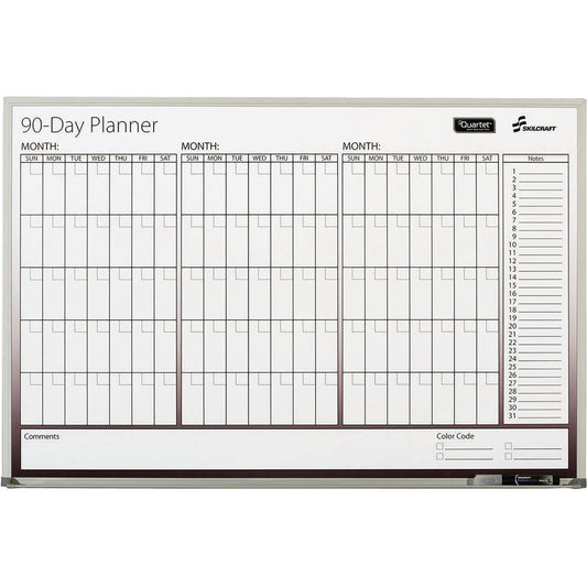 AbilityOne SKILCRAFT Aluminum Frame 90-day Planner Board (4070160)