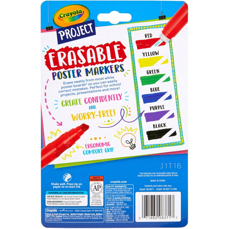 Crayola Project Erasable Poster Markers (588371)