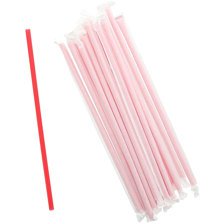 Banyan Giant Red Straws - Wrapped (198200)