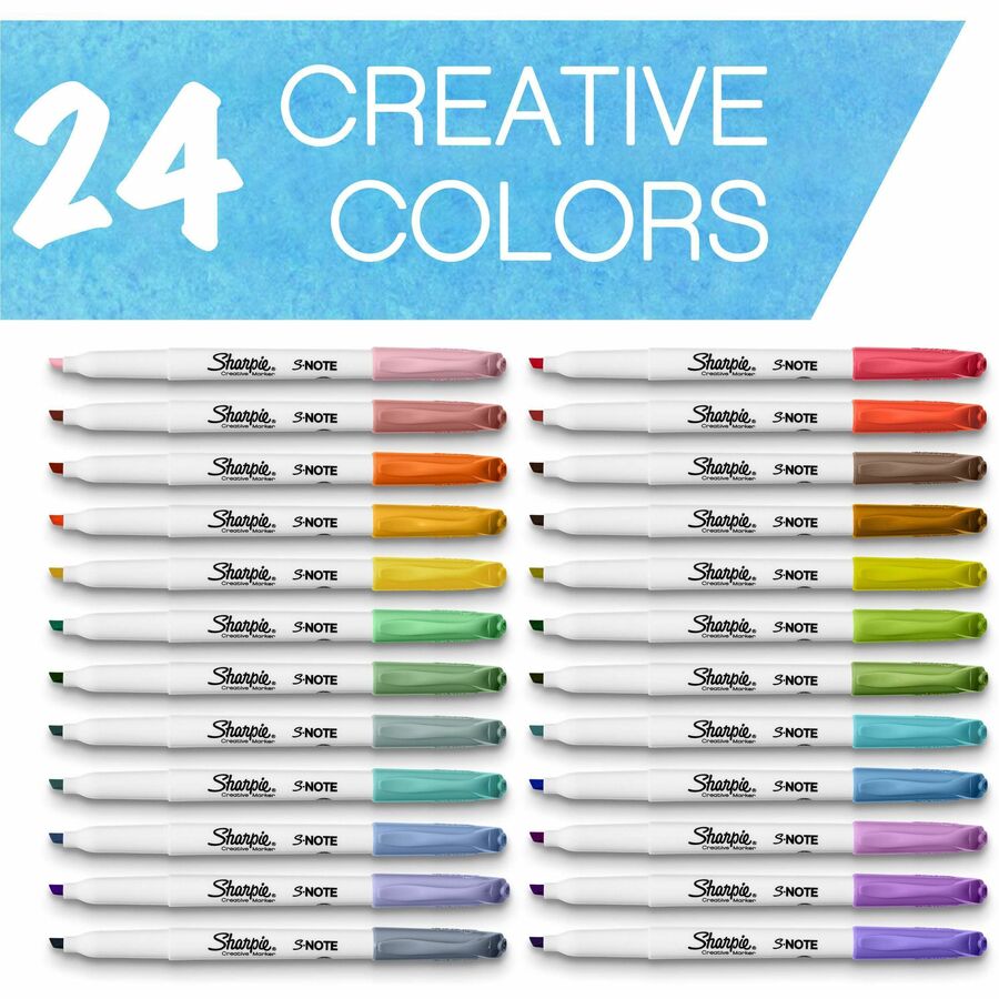 Sharpie S-Note Creative Markers, Chisel Tip (2158059)