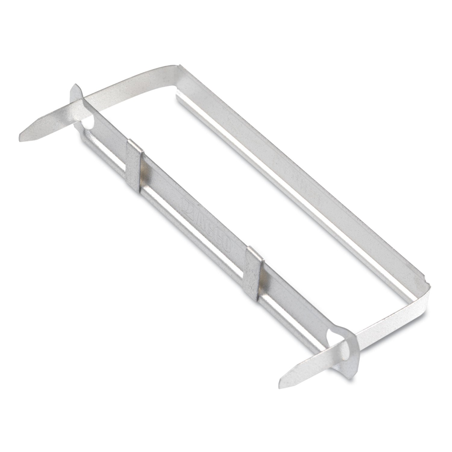Acco Premium Two-Piece Two-Prong Paper Fastener Base and Compressor Sets, 1" Capacity, 2.75" Center to Center, Silver, 50/Box (70012)