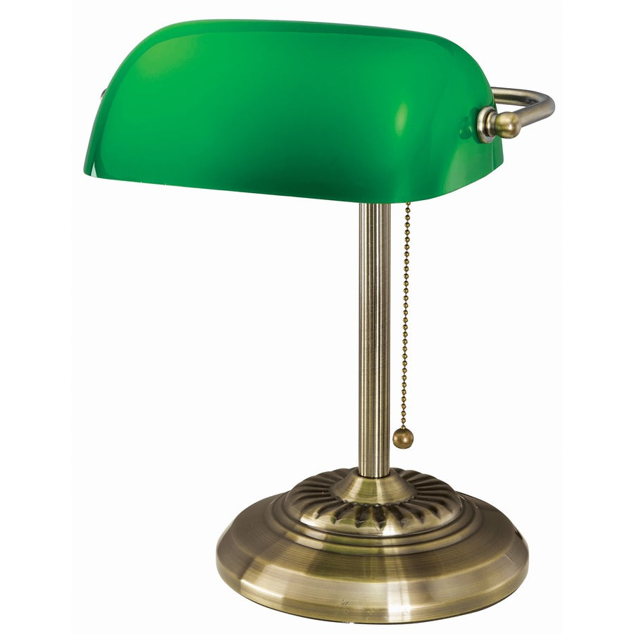 Victory Light Banker's Brass Desk Lamp (9B101AB)