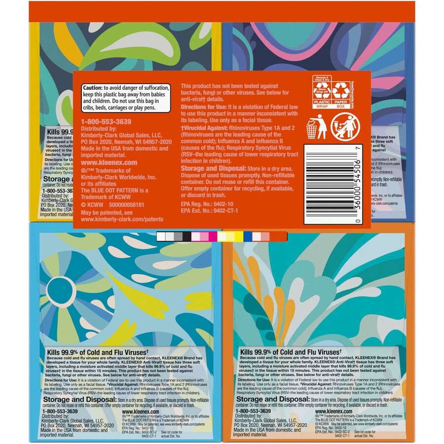 Kleenex Anti-viral Facial Tissue (54506)