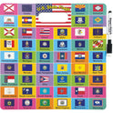 Ashley U.S. Map/Flags Smart Poly Busy Board (98008)