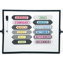 Ashley Magnetic Chalkboard Calendar Months (19026)