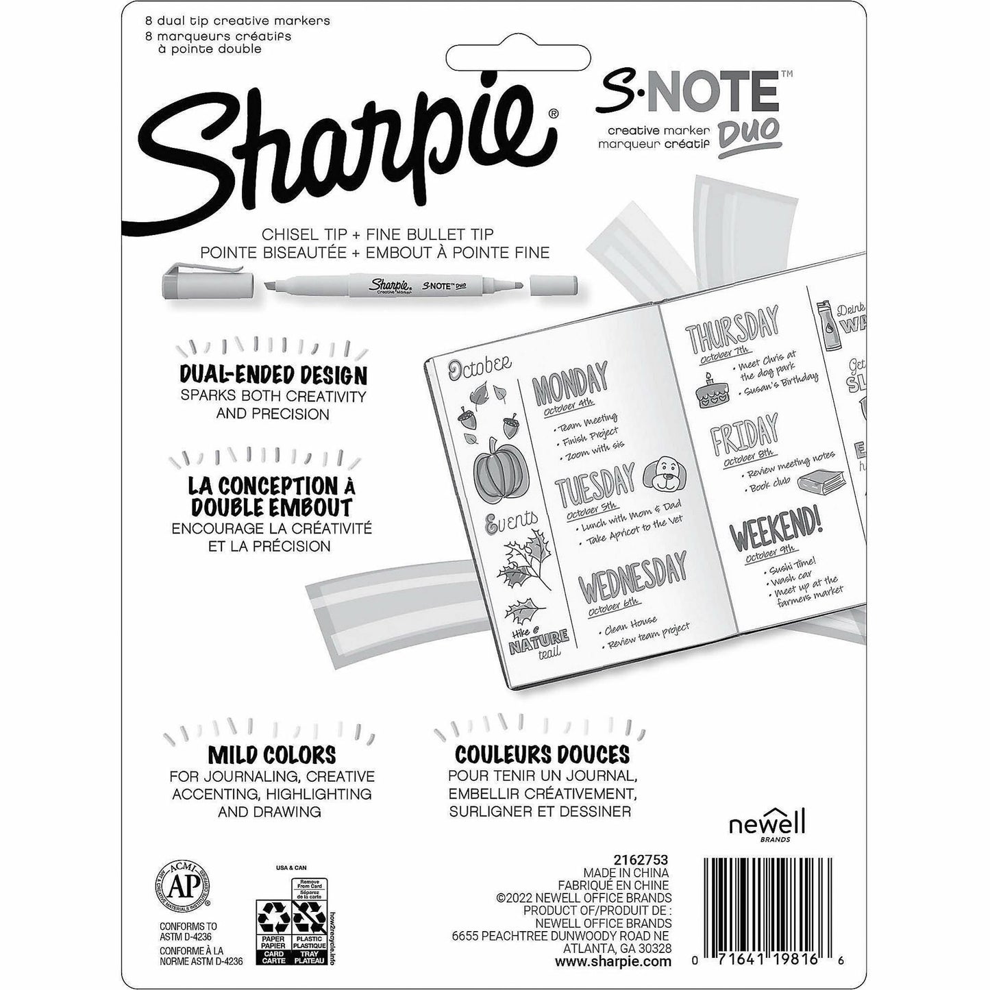 Sharpie S-Note Duo Dual-Tip Markers (2154173)