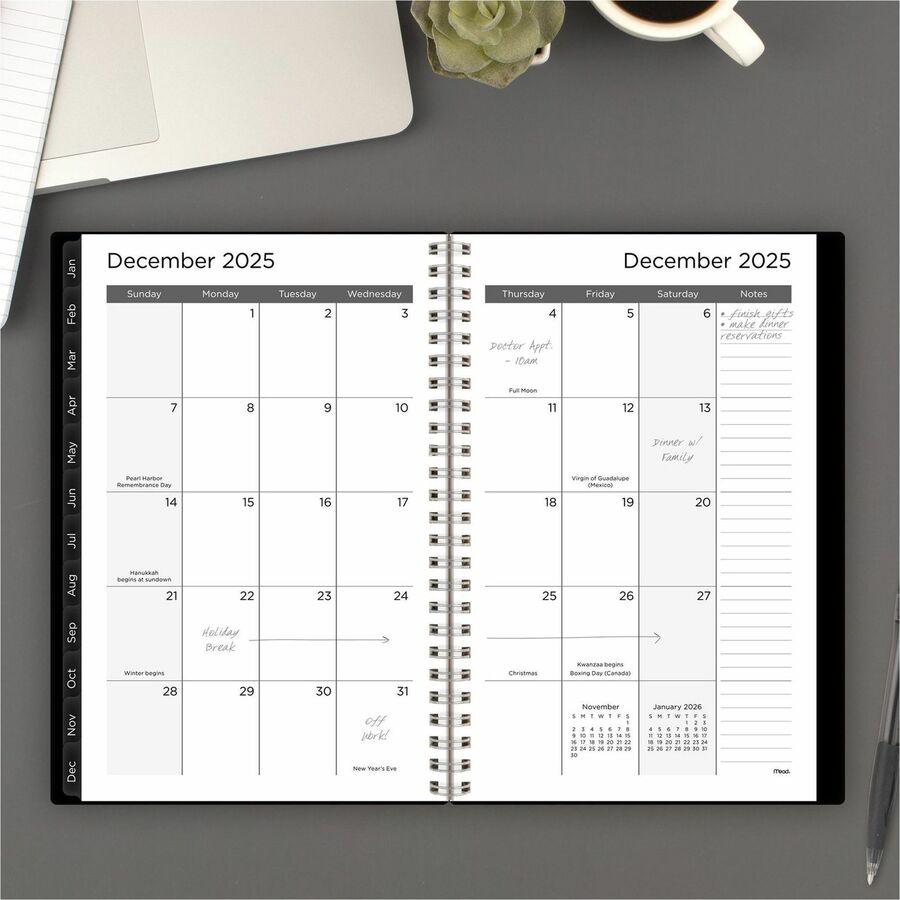 Cambridge Thicket 2024 Monthly Desk Pad Calendar, Compact, 17 3/4" x 11" (CRW42005)