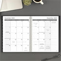 Mead Basic Weekly Monthly Planner, Black, Large, 8 1/2" x 11" (CRW62005)