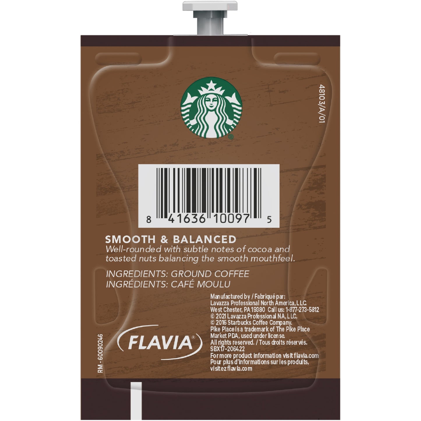 Starbucks Freshpack Pike Place Roast Coffee (48103)