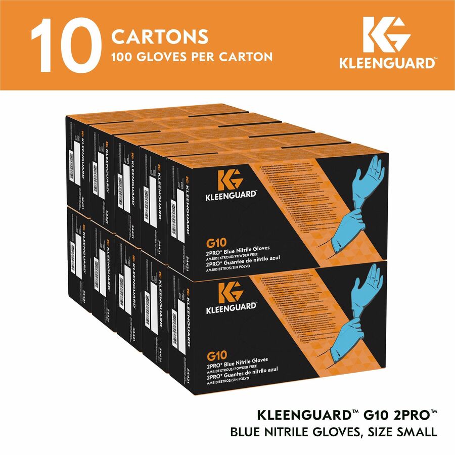 Kleenguard G10 Blue Nitrile Gloves (54421CT)