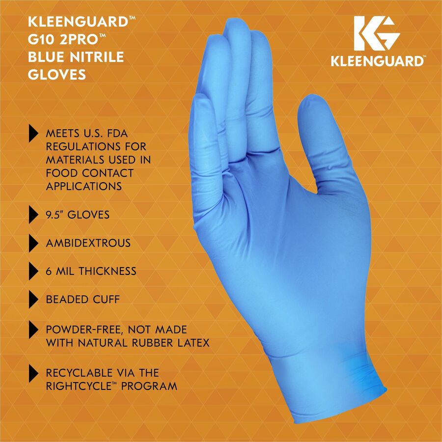 Kleenguard G10 Blue Nitrile Gloves (54422)