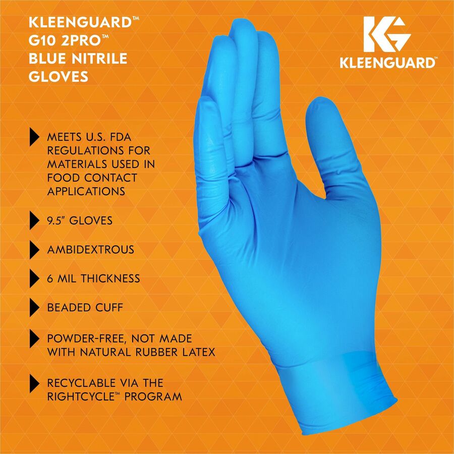 Kleenguard G10 Blue Nitrile Gloves (54423CT)