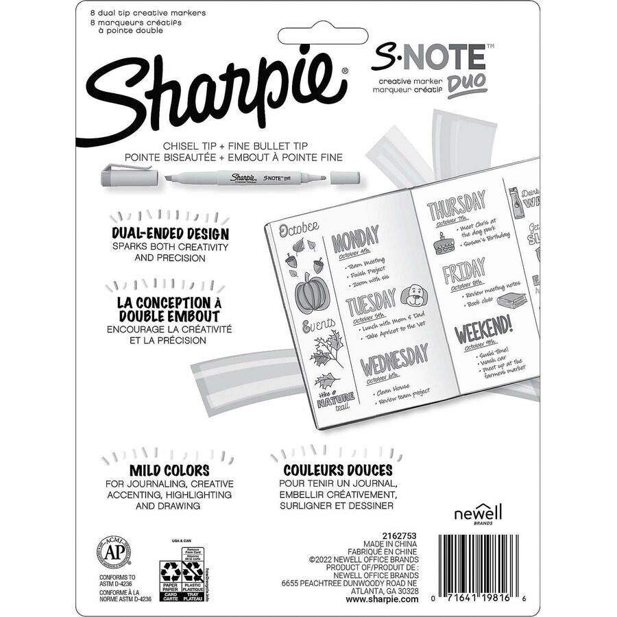 Sharpie S-Note Duo Dual-Tip Markers (2154173BX)