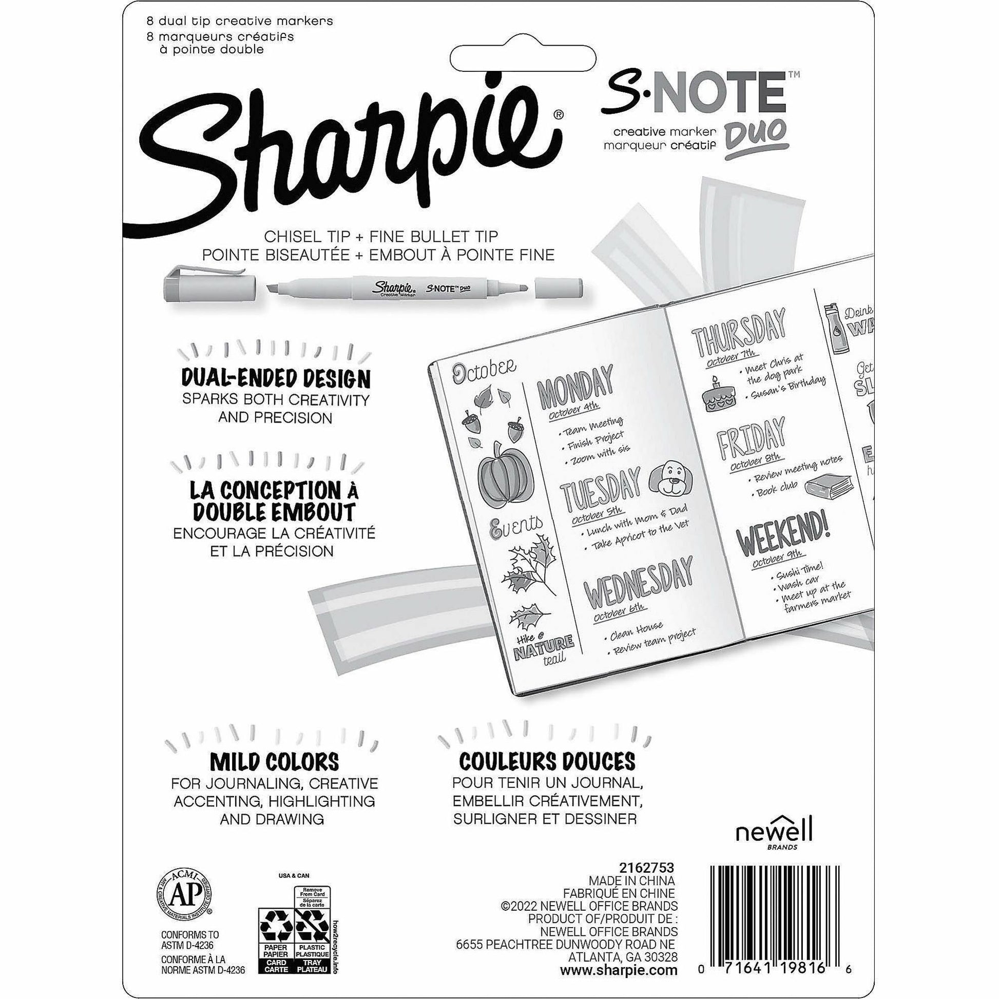 Sharpie S-Note Duo Dual-Tip Markers (2154173BX)