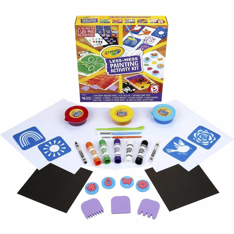 Crayola Less Mess Paint Set (046941)