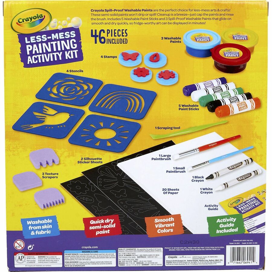 Crayola Less Mess Paint Set (046941)