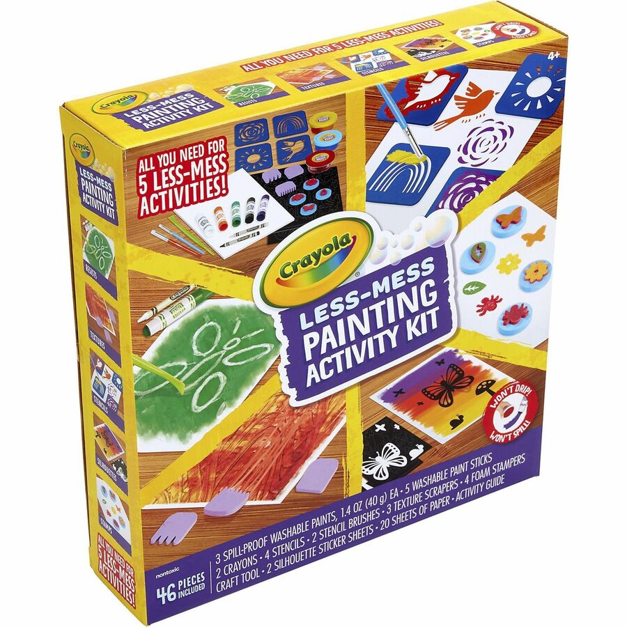 Crayola Less Mess Paint Set (046941)