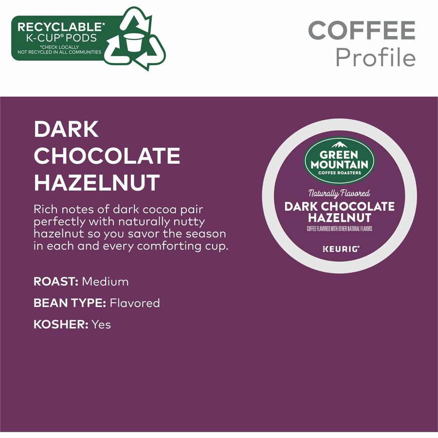  K-Cup Dark Chocolate Hazelnut Coffee (9140)