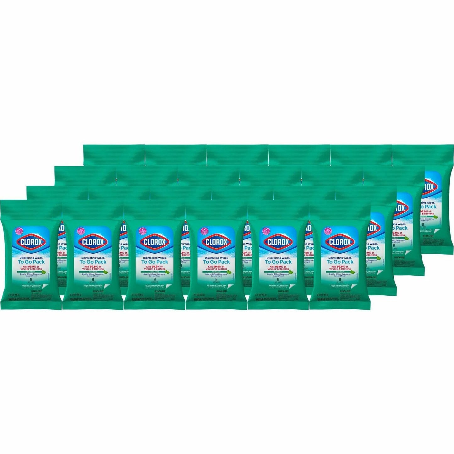 Clorox On The Go Bleach-Free Disinfecting Wipes (60133CT)