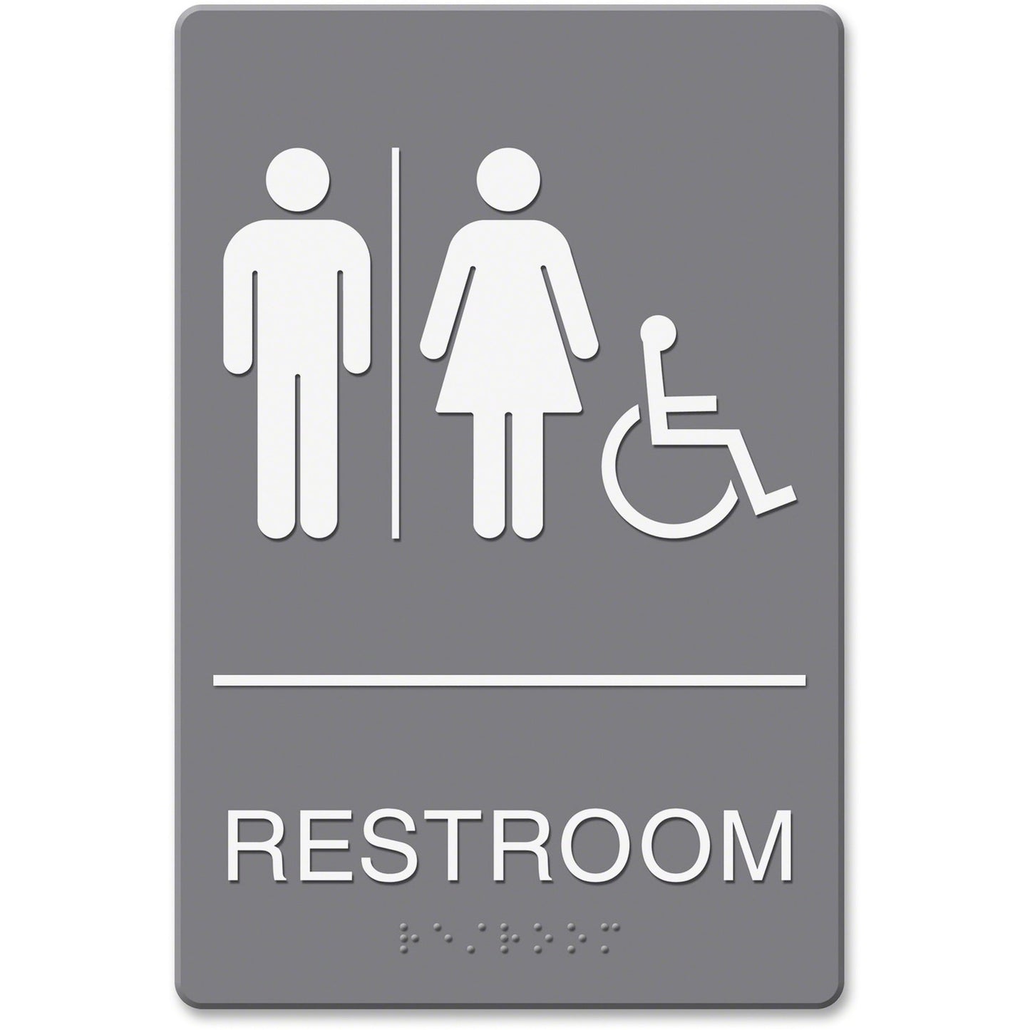 Headline Signs ADA Wheelchair/RESTROOM Image Sign (4811)