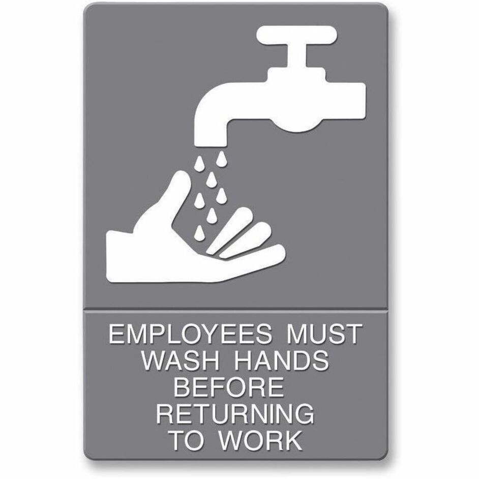 Headline Signs Employees Wash Hands Sign (4726)