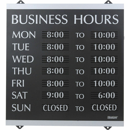 Headline Signs Business Hours Sign (4247)