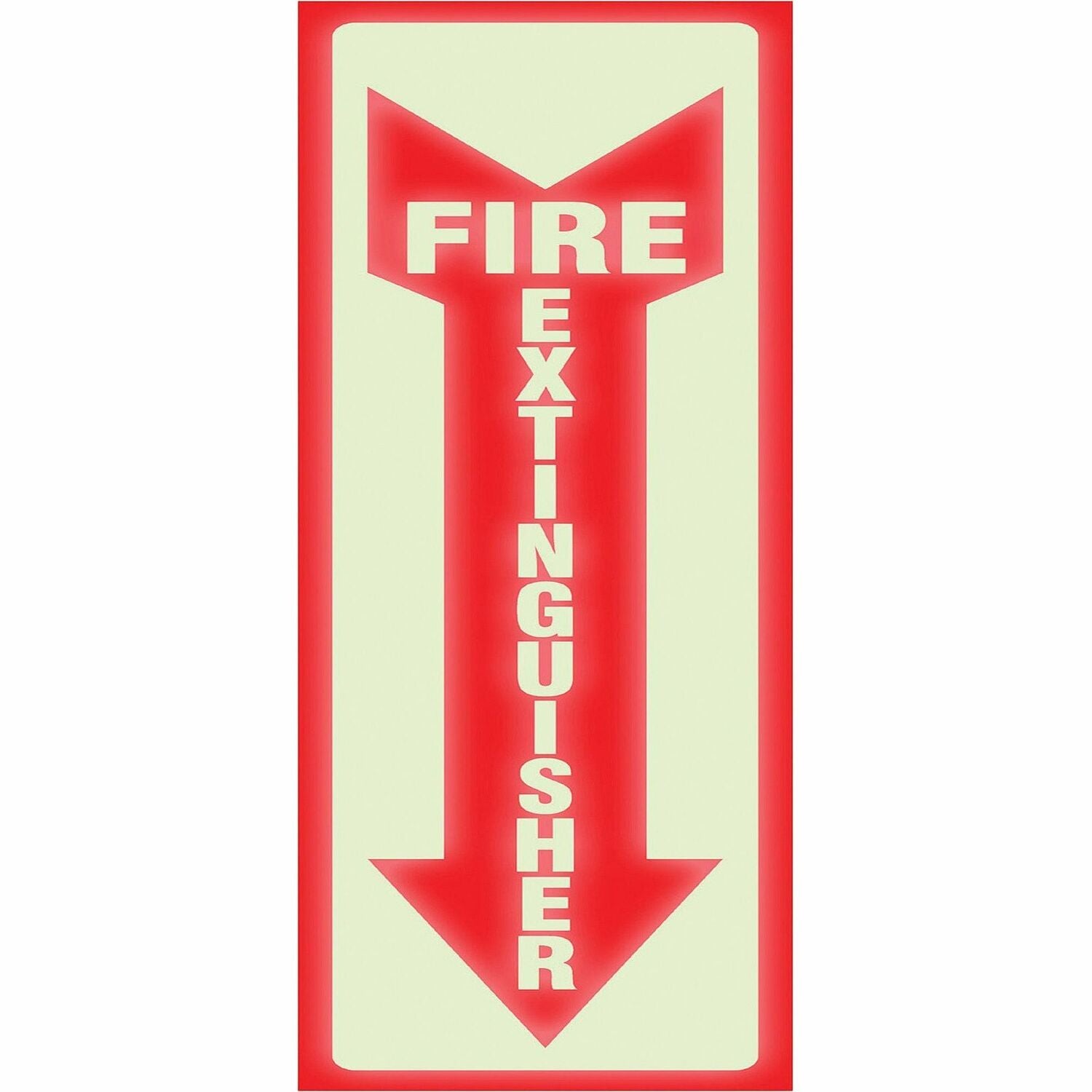 Headline Signs Glow In Dark Fire Extinguisher Sign (4793)