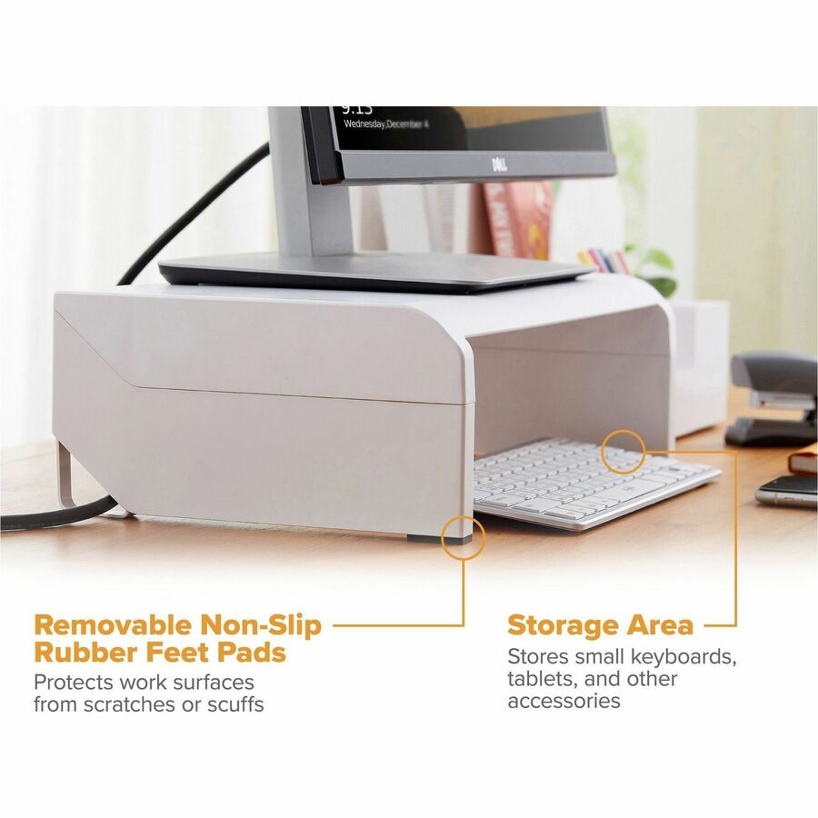 Stanley-Bostitch Adjustable Monitor Stand (KTSTANDWHT)