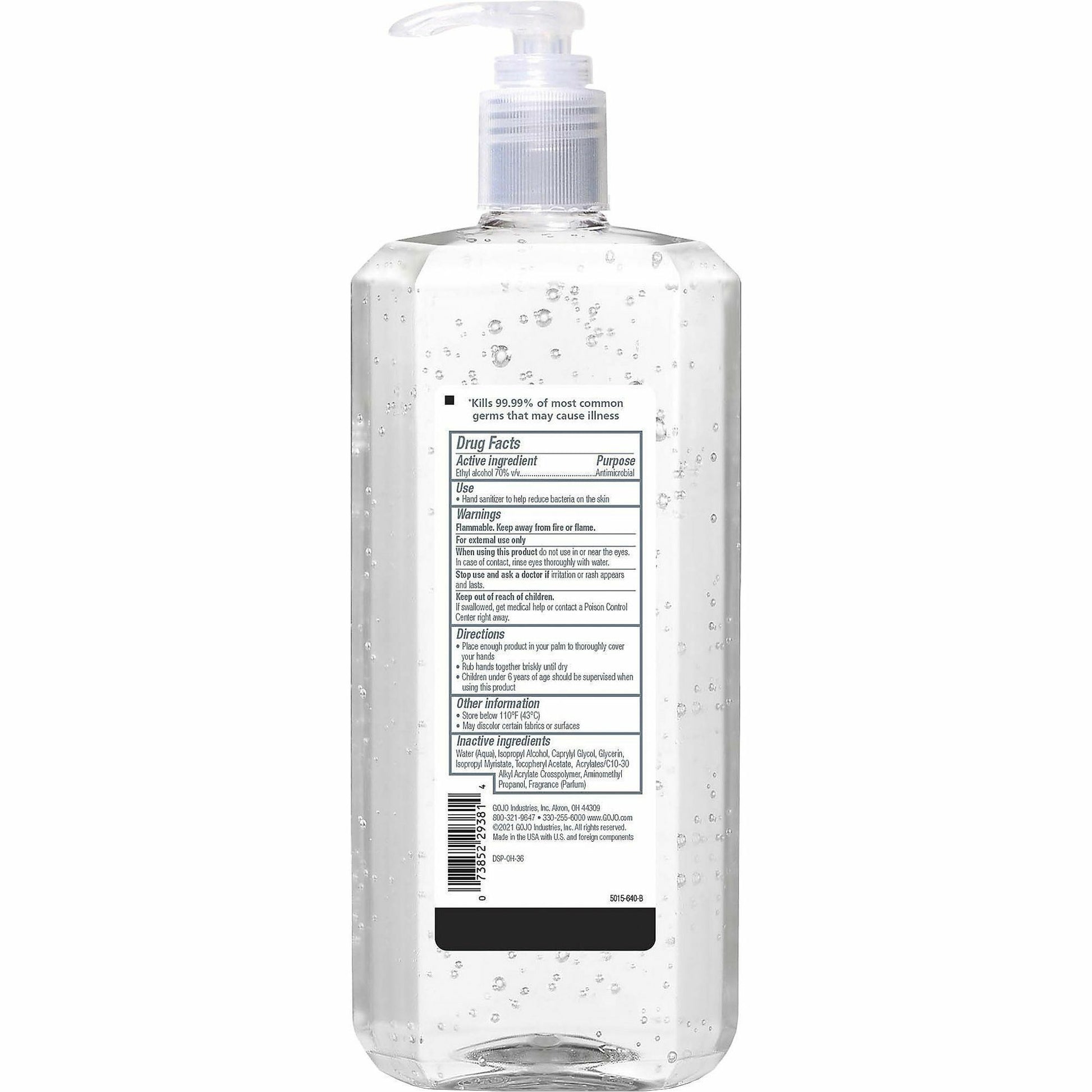  Advanced Hand Sanitizer Gel (501504)