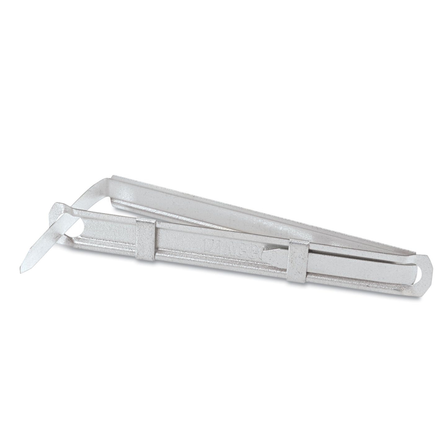 Acco Premium Two-Piece Two-Prong Paper Fastener Base and Compressor Sets, 1" Capacity, 2.75" Center to Center, Silver, 50/Box (70012)